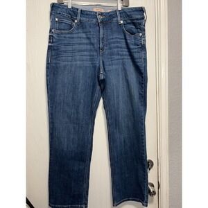 Ariat Real Denim Perfect Rise Straight Denim Blue Jeans Women's Size 34S X 30
